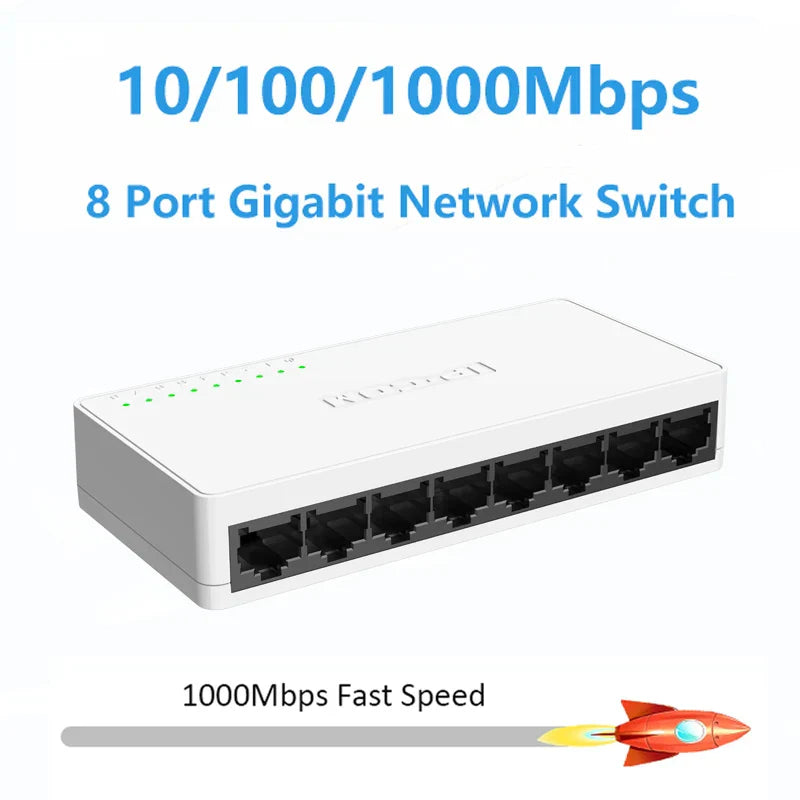 5 8 Port Full 1000Mbps Gigabit Network Switch