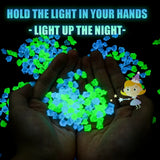 300/500 Pcs Garden Decoration Pebbles Luminous Stone Glow