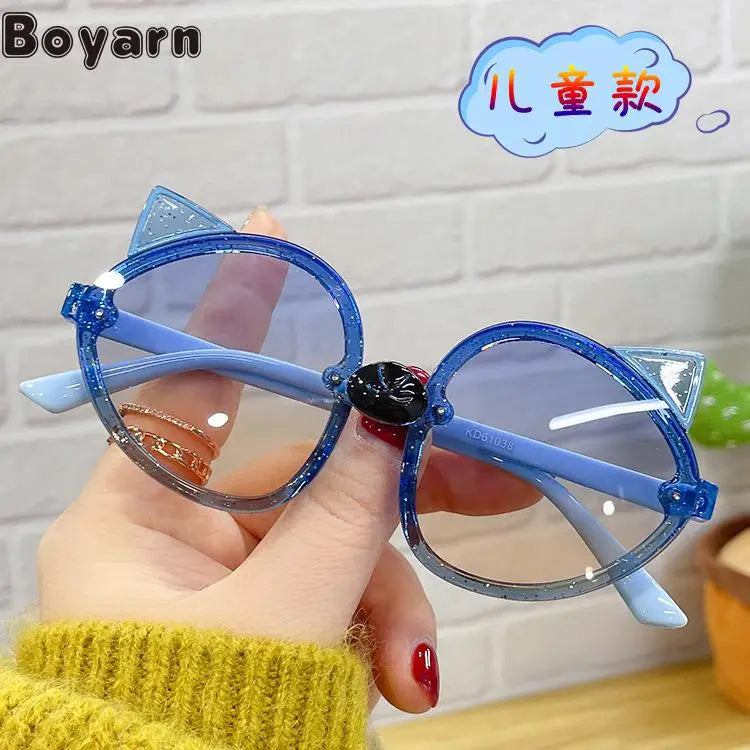 Boyarn New Candy Color Children's Glasses Personality Glitter