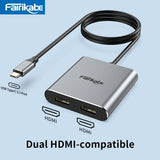 USB C to Dual HDMI Hub 4K60Hz Docking
