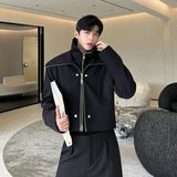 NOYMEI Short Coat Black Deconstructed Design Black Short