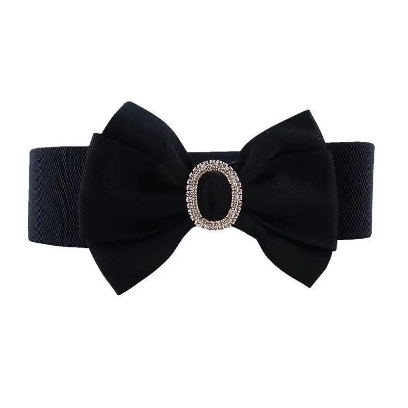 Diamond Glitter Bow Tie Waistbelt for Girls with
