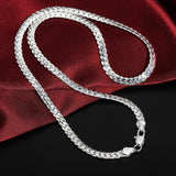 925 Sterling silver 18K gold 6MM chain bracelets