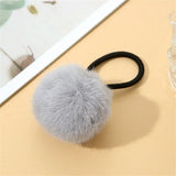 Cute Fur Ball Plush Hair Rope High Elastic