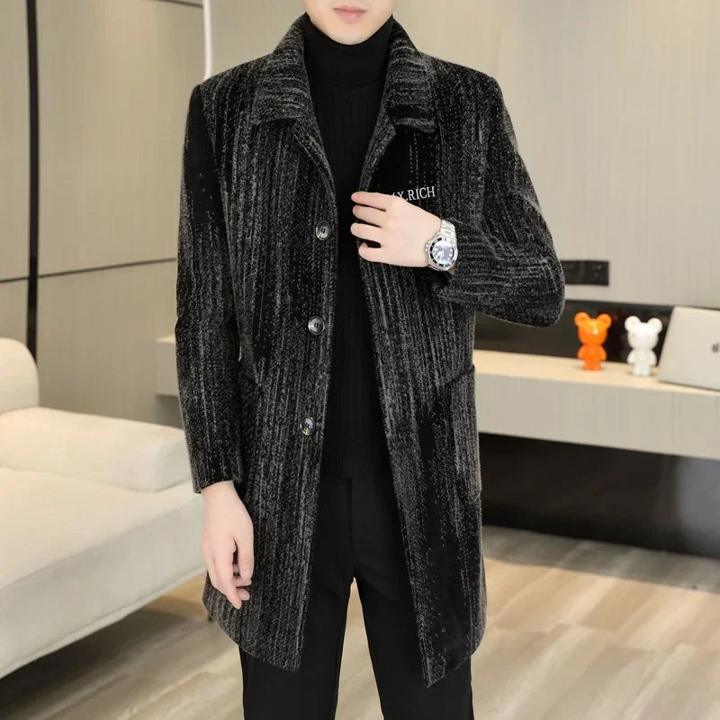 2023 High-end Feel Men Fashion Handsome All Woolen