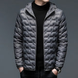 Hooded Short 90 White Down Jacket Lightweight warm