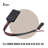 Car Bluetooth Module AUX IN Audio Radio Adapter 3-pin For BMW BM54 E39 E46 E38 E53 X5 Electronics Accessories