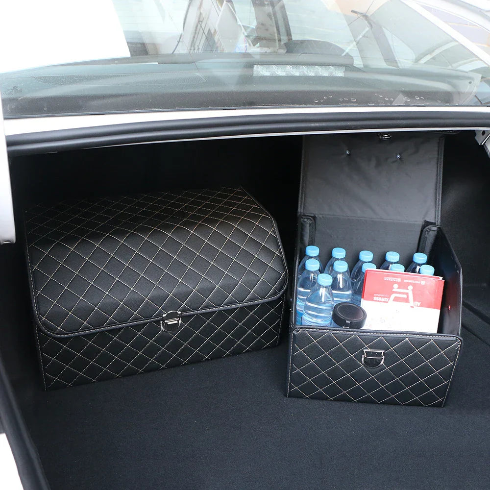 PU Leather Car Trunk Storage Box Top Grade