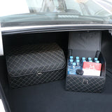 PU Leather Car Trunk Storage Box Top Grade