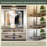 TokeShimi Medicine Cabinet 30x32 in Bathroom LED Vanity
