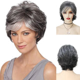 GNIMEGIL Synthetic Short Pixie Cut Wig Women Natural