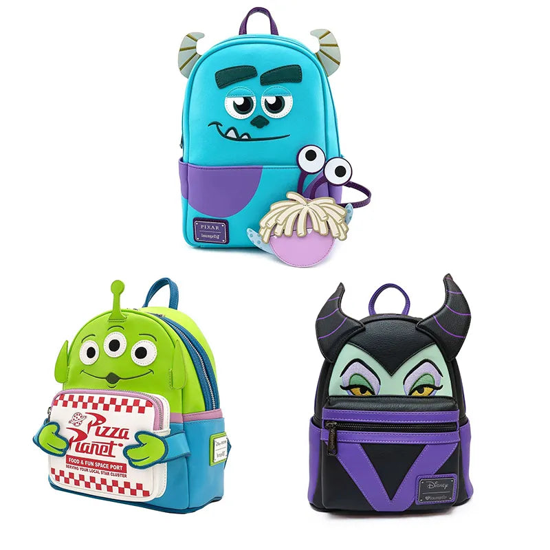 Disney Toy Story 3 Alien Three-eyed Leather Backpack