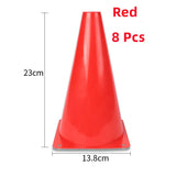 8Pcs 23cm Traffic Prop Cones Toy Multipurpose Construction