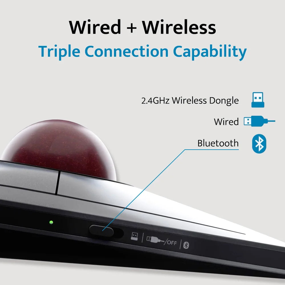 Kensington Trackball Mouse Wireless/Wired SlimBlade Pro for Left