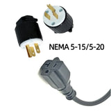 J1772 Type1 Socket to NEMA 515520 EV Charger