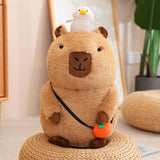 Capybara Plush Toy Simulation Capibara with Fruits Fluffy