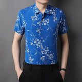 Summer Shirts for Men Short Sleeve Striped Vintage