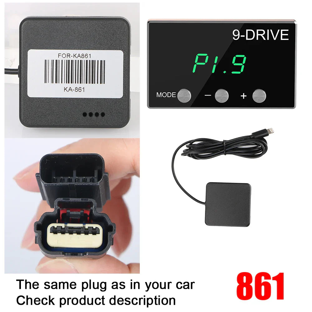 9 Drive 5 Modes Digital Car Throttle Response
