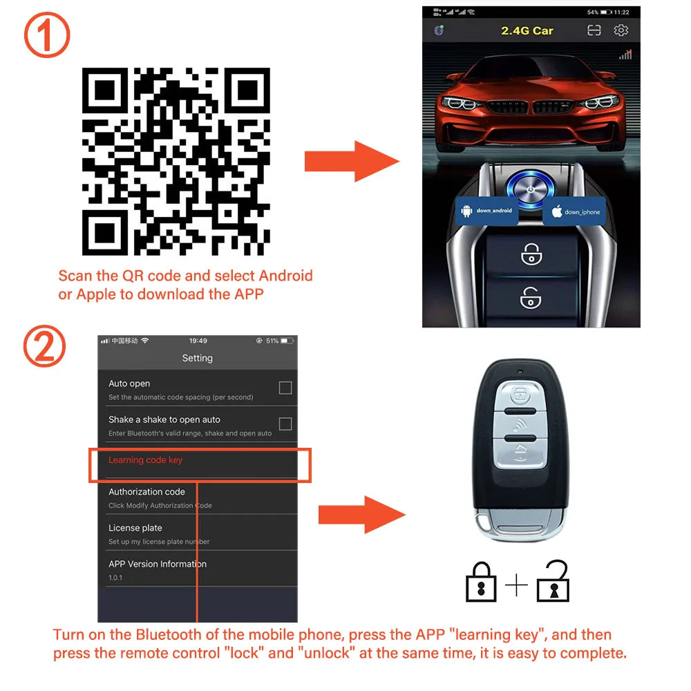 K5 Remote Starter and Car Alarm Smart App