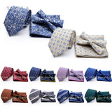 45 Color Paisley Geometry Striped 7.5cm Tie Set