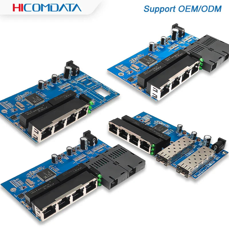 2 Fiber 4 RJ45 SC 1000Mbps Ethernet Media