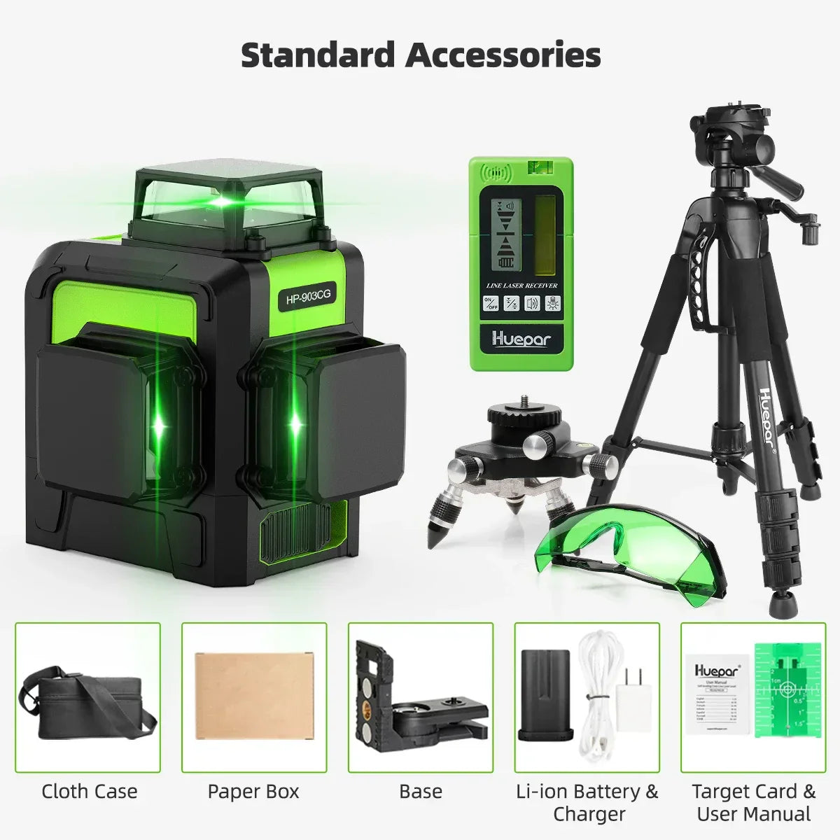 Huepar 12 Lines 3D Cross Line Laser Level