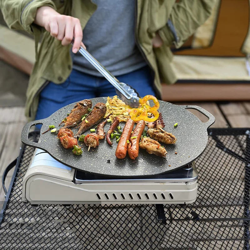 3Sizes Grill Pan Baking Dishes Pans Non-stick BBQ