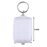 100pcs Keychain Acrylic Key Chain Key Ring Blank