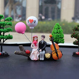 Car Decoration Cartoon Cute Couples Action Figure Figurines
