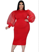 Plus Size Long Sleeve O Neck Sprint Autumn