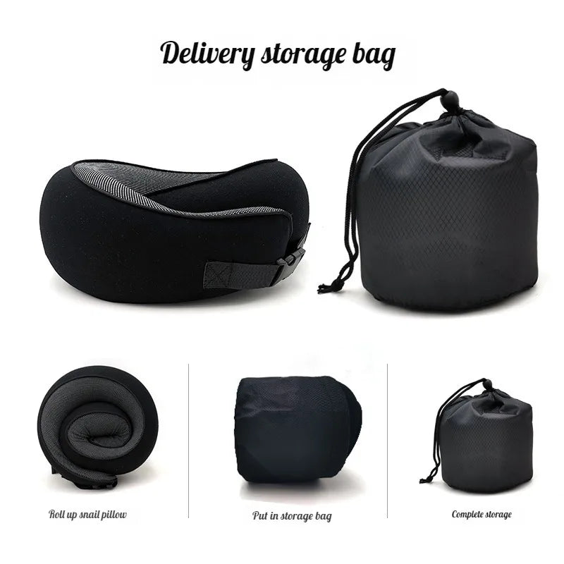 Travel Car Neck Memory Foam Pillow U-shaped Portable
