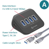 PHIXERO USB 3.2 Docking Station Hub 10Gbps Splitter