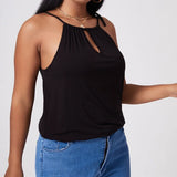 Plus Size Sexy Hater Neck Summer Casual Top