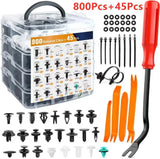 800pcs-100Pcs Car Fastener Clip Kit Fender Rivet Clips