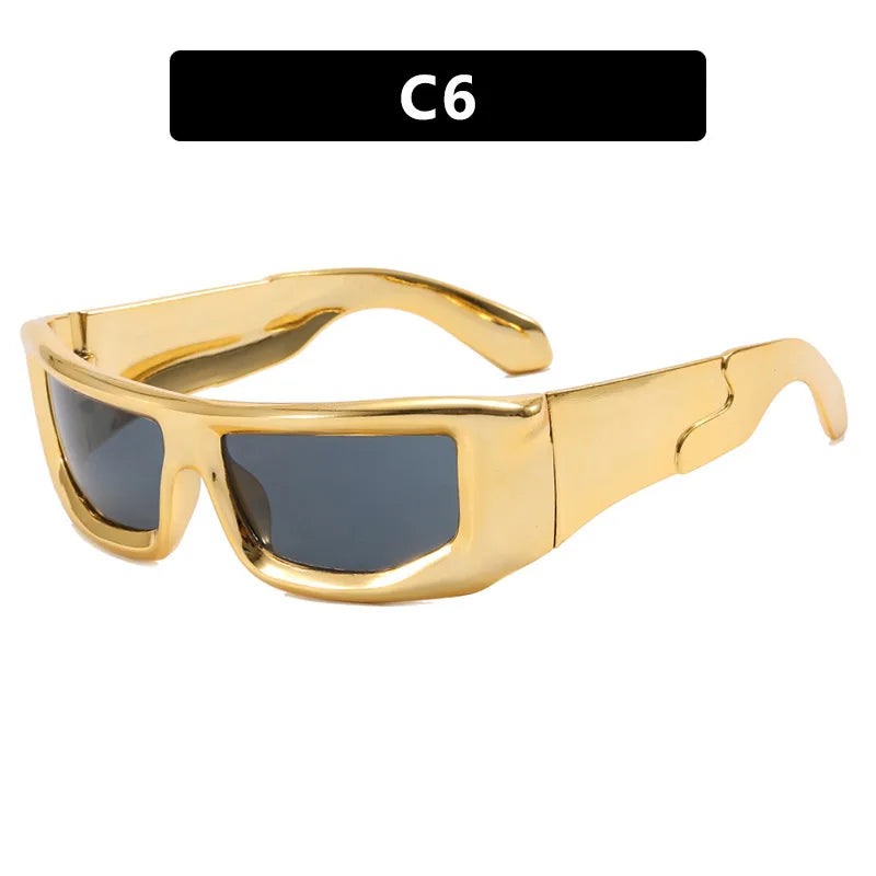 Fashion Women's Y2K Rectangle Sunglasses Men and Women