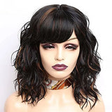 Amir Brown Wigs Synthetic Natural Wavy Wigs for