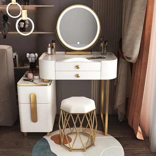 Classic Dressing Table Modern Organizers Mirror Vanity Storage