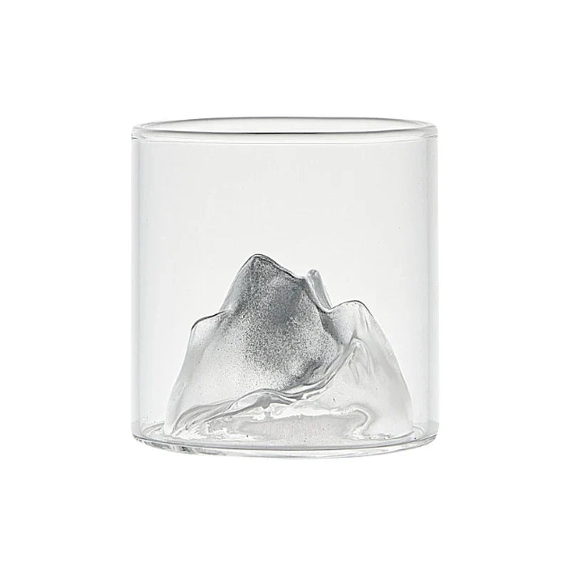 Japanese Whisky Glass Cup 3D Mountain Water Glass