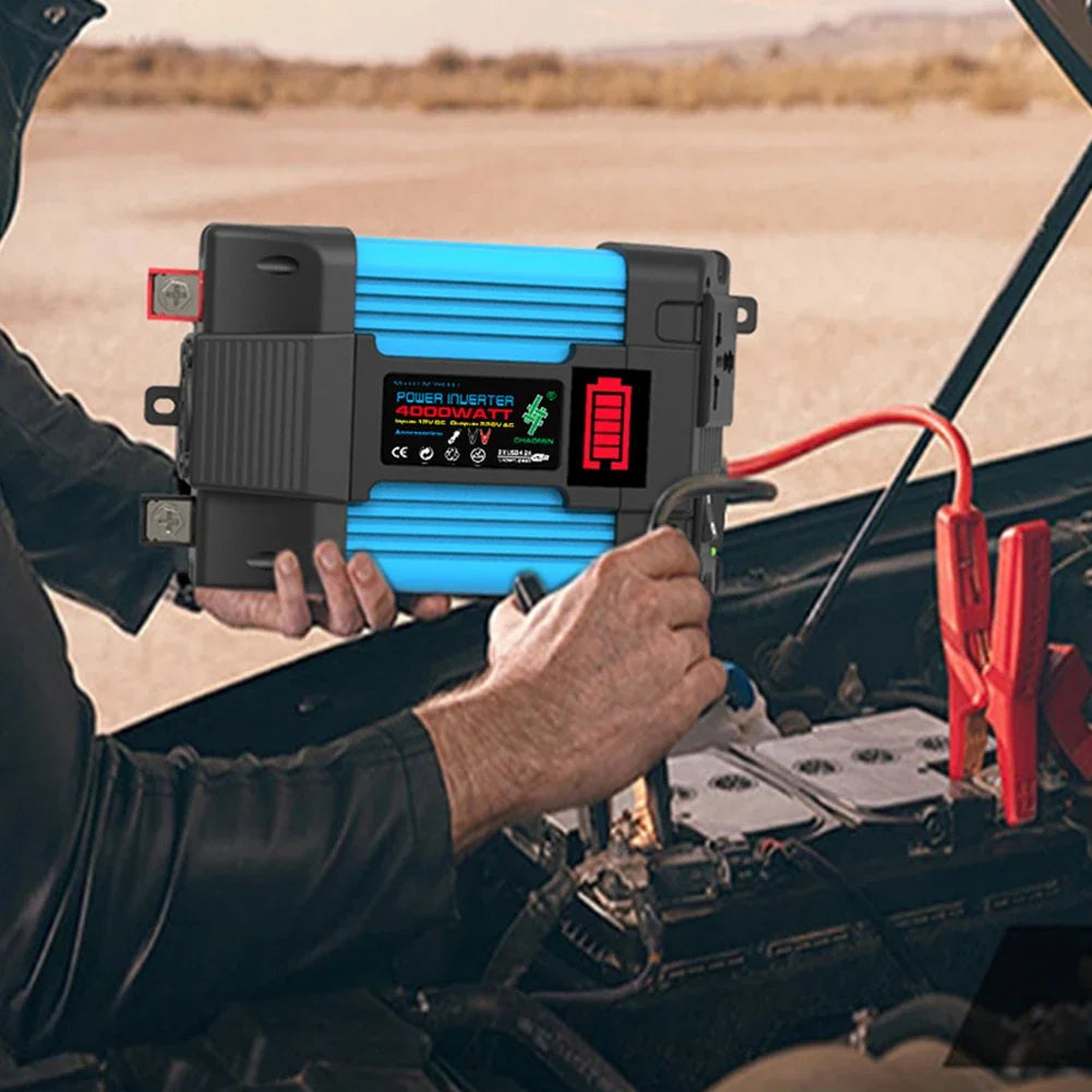 Car Power Inverter Battery Capacity Display Car Inverter