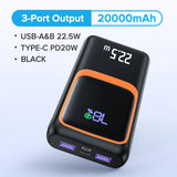 QOOVI Power Bank 20000mAh External Large Battery Capacity
