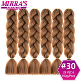 Synthetic Jumbo Braids Hair Omber Braiding Hair Extensions for Women Yaki Texture Black Blue Fake Hair Mirra’s Mirror