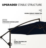 Patio Offset Hanging Umbrella 10 FT Cantilever Outdoor