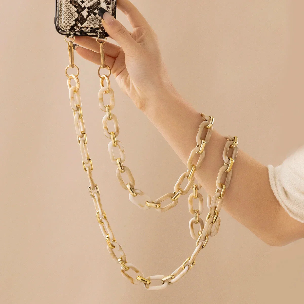 Fashion 120cm Telephone Strap Long Style Acrylic Slant