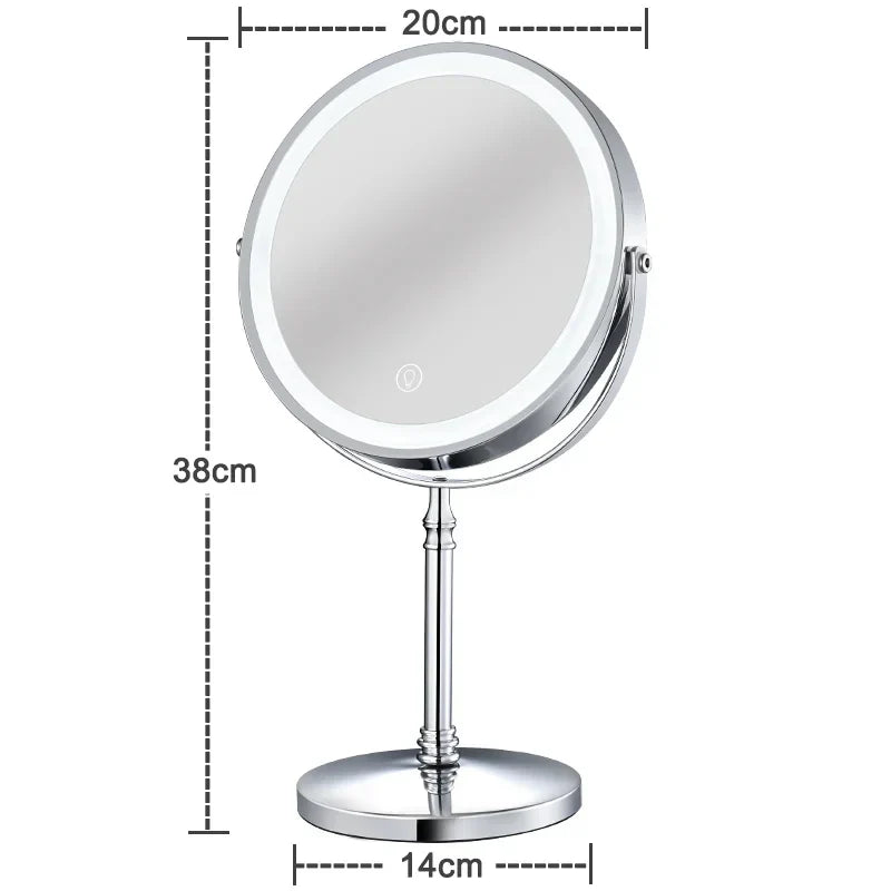 Makeup Mirror With Light Lamp 10x Magnifying Desktop