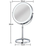 Makeup Mirror With Light Lamp 10x Magnifying Desktop