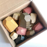 Rainbow Building Block Stacker Stone Shaped Stacking Balancing