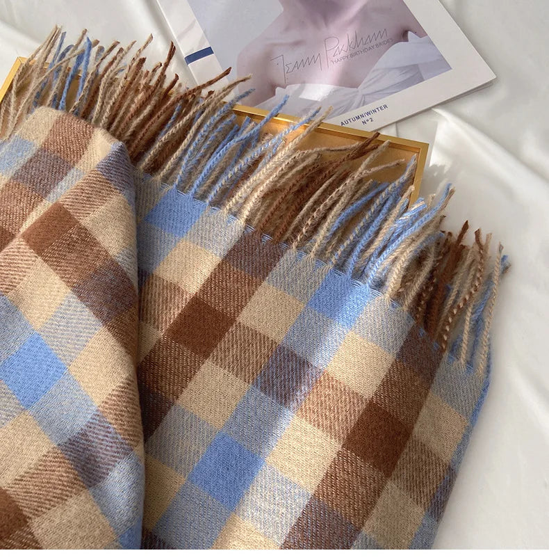 2023 Pamwallymensa Women's Scarf Winter Luxury Brand Tippet