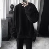 Lambswool Sweatshirts Men Fluffy Soft Warm Winter Hoodies