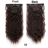 Long Curl Wave Clip In Hair Extensions 6Pcs/Set
