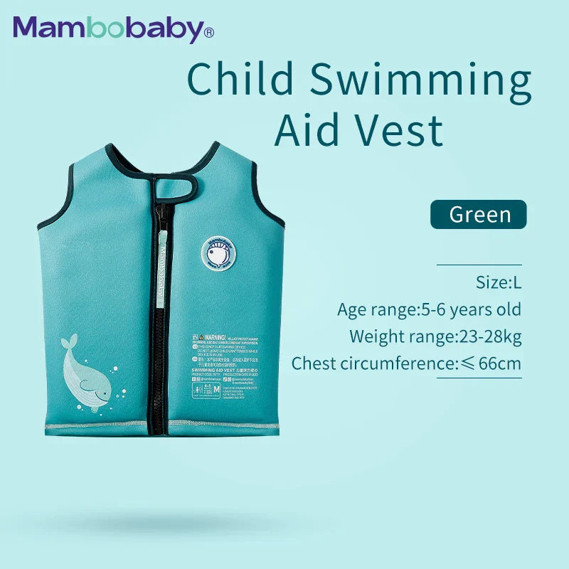 Mambobaby Swimming Buoyancy Vest Jacket Air Free Baby